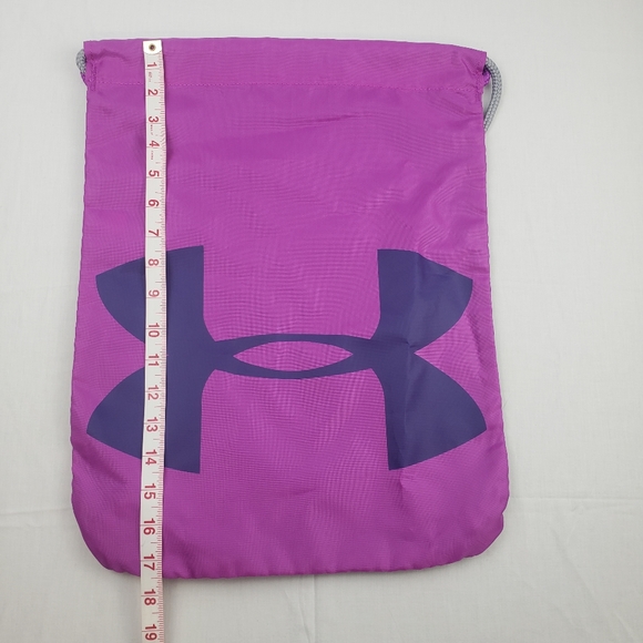 Under Armour Ozsee purple sackpack backpack gym bag - Picture 13 of 13